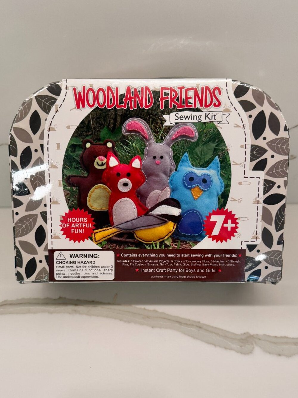 NEW Woodland Animals Kids Sewing Kit